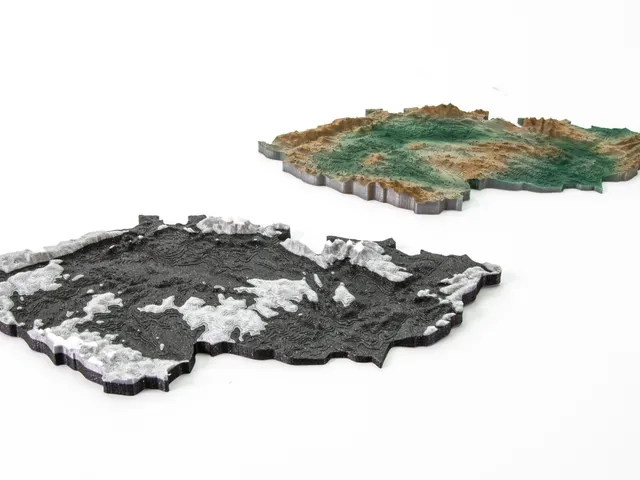 The Czech Republic 3D terrain model