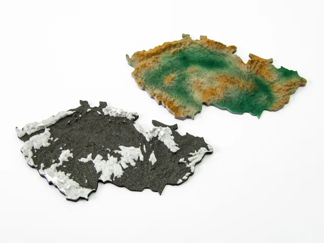 The Czech Republic 3D terrain model