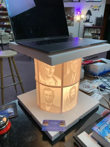 lithophane pillar for laptop