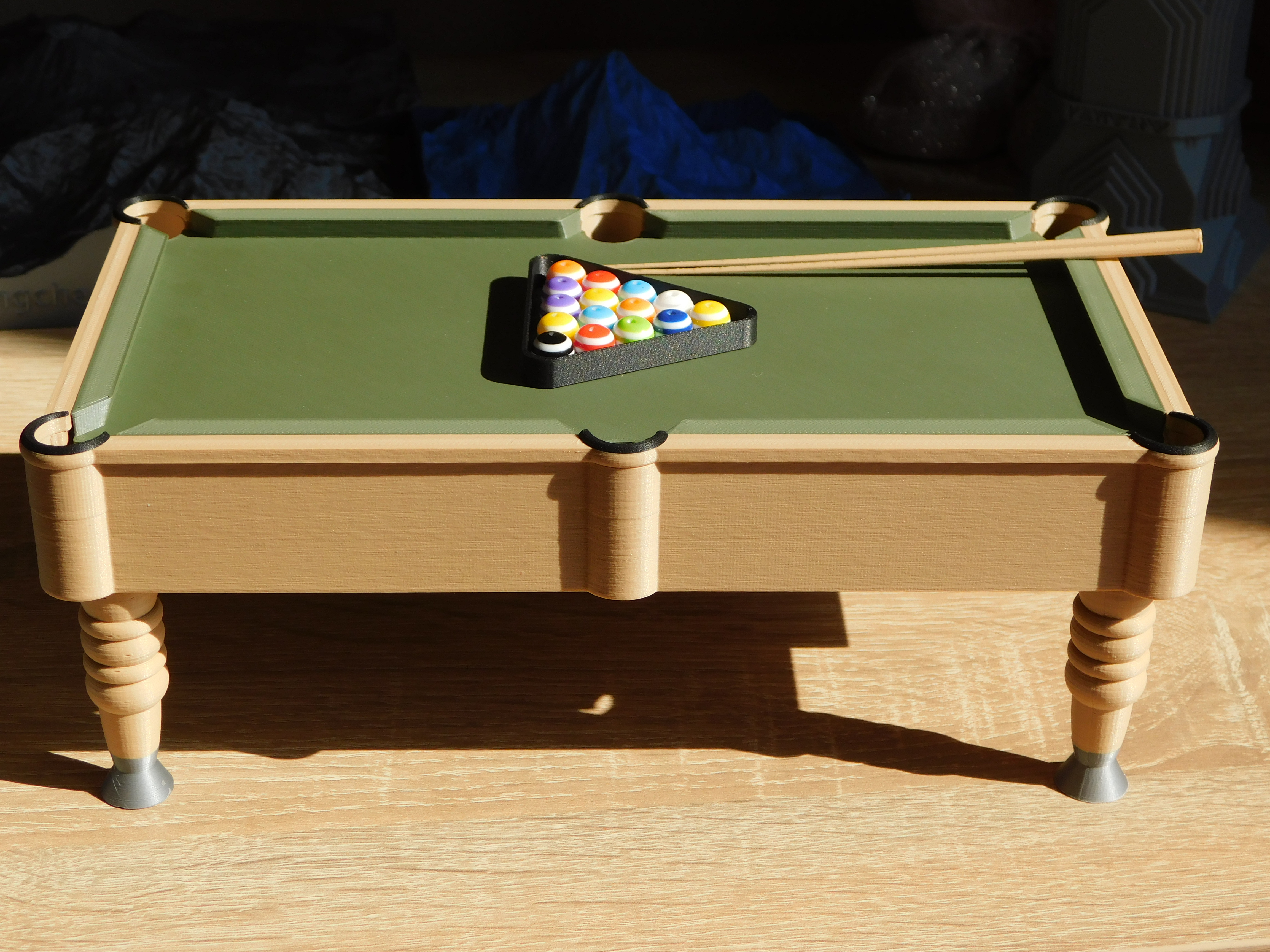 Miniatura 2 do modelo 3D Mini biliard table