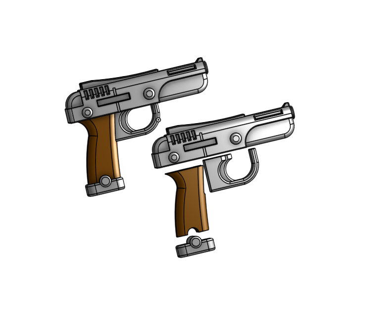 Tolmekian soldier pistol 3D model