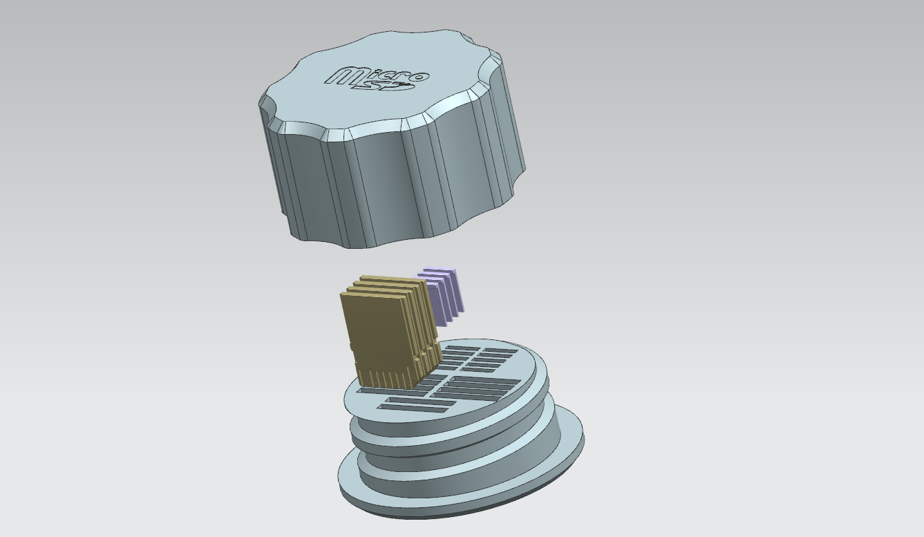 Miniatura 2 do modelo 3D Micro SD BOX