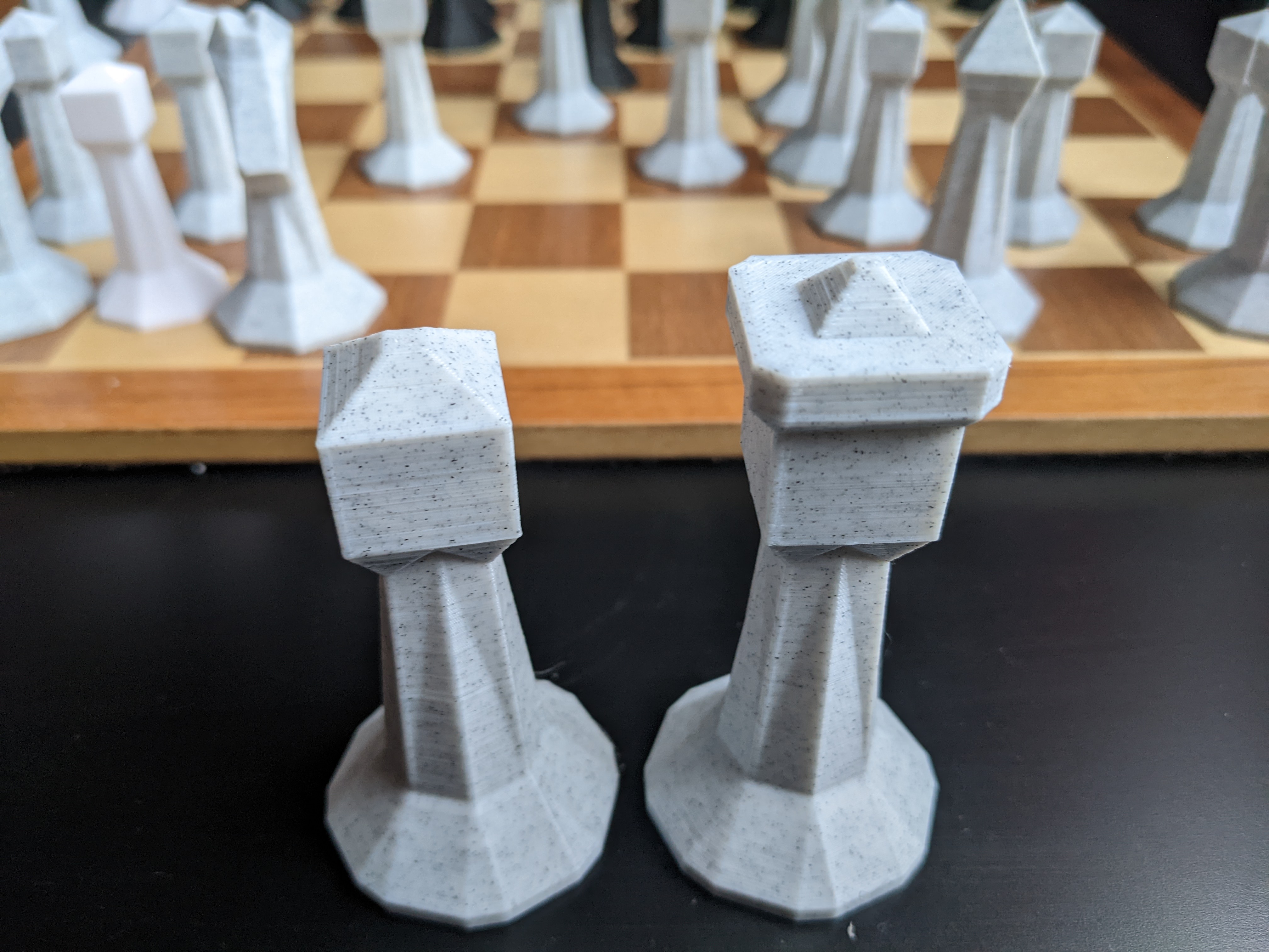 Free STL file CHESS SET 3d LOW POLY STYLE ♟️・3D printer design to download ・Cults