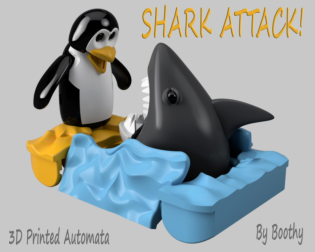 Miniatura 2 do modelo 3D Shark Attack