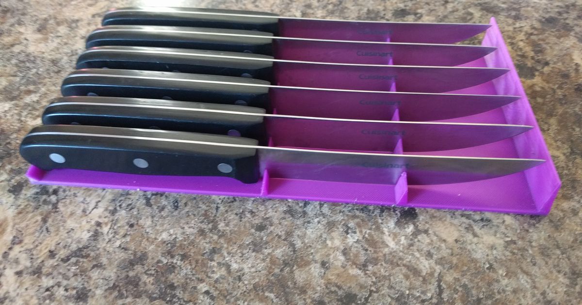 Knife Tray by J T Download free STL model