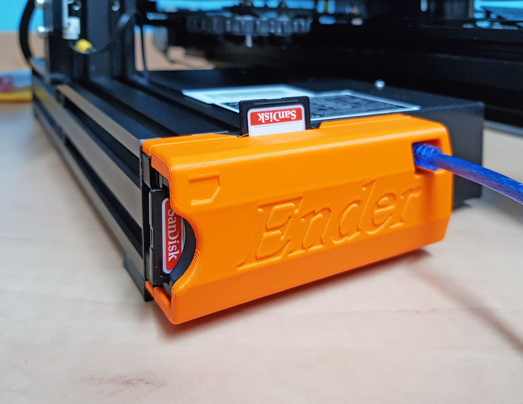 Creality Ender 3 PRO Compact SD Card Adapter Housing by boothyboothy