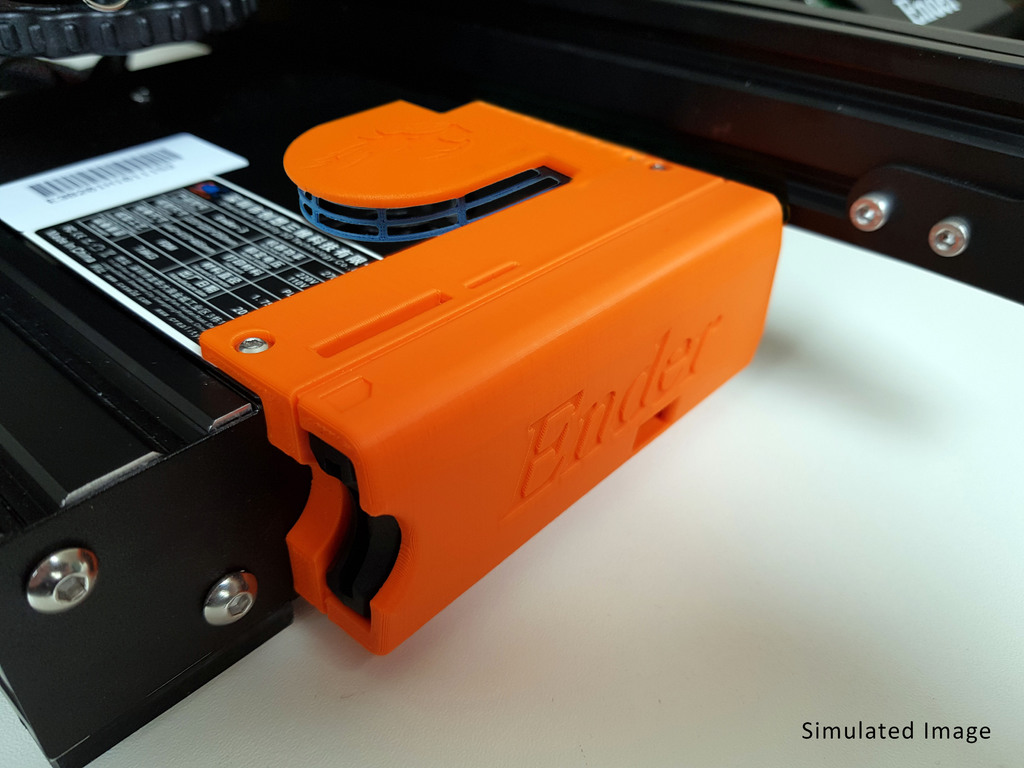 Ender 3 SD Card Adapter Housing with Fan Cowl\Shield