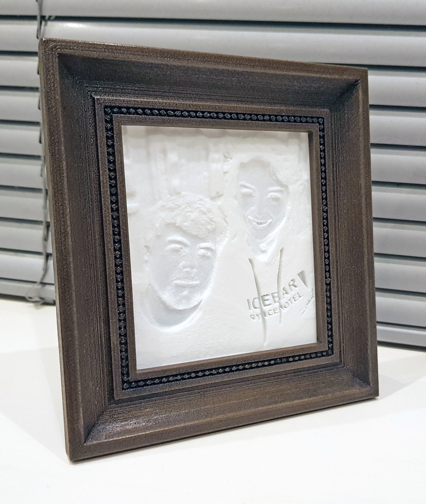 Flexible LIthophane Picture Frame