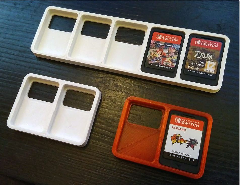 Simple Nintendo Switch cartridge holders by rwindr Download free STL