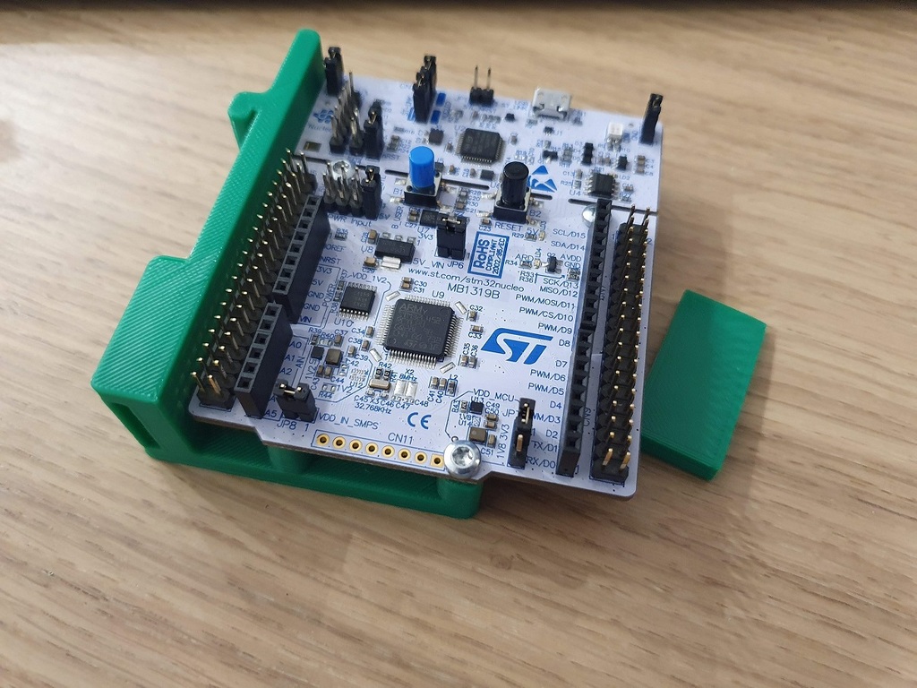 DIN Rail mount for Nucleo-64