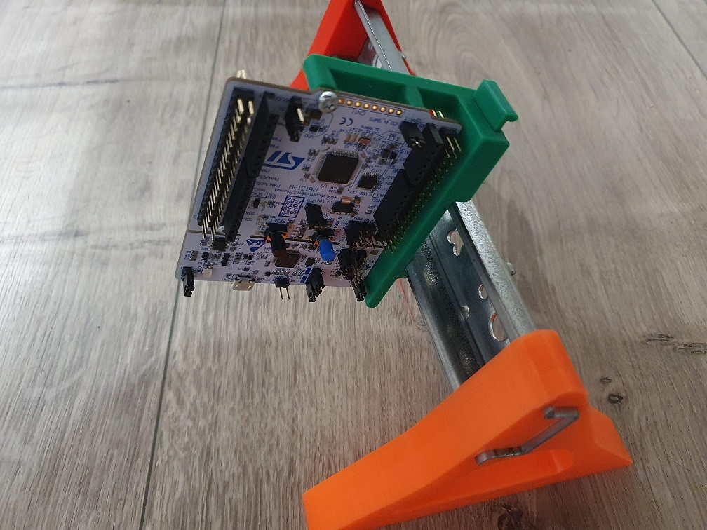 DIN Rail mount for Nucleo-64 by jacek | Download free STL model ...