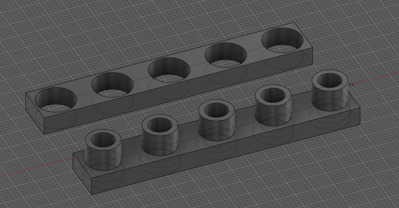 PTFE Coupler for pre-drilled plexiglass for Ikea Lack Enclosure V2 from Printed Solid.