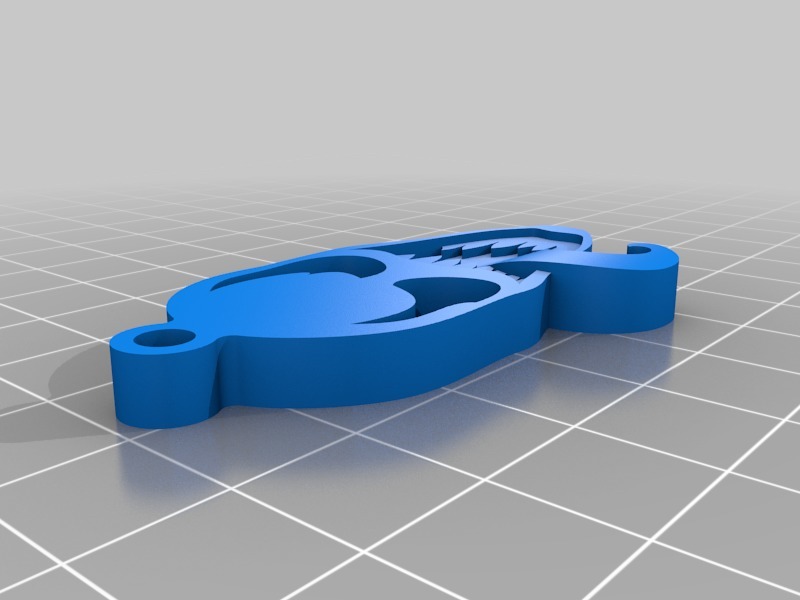 Miniatura 2 do modelo 3D Keychain Venom Minimal (Version 2)