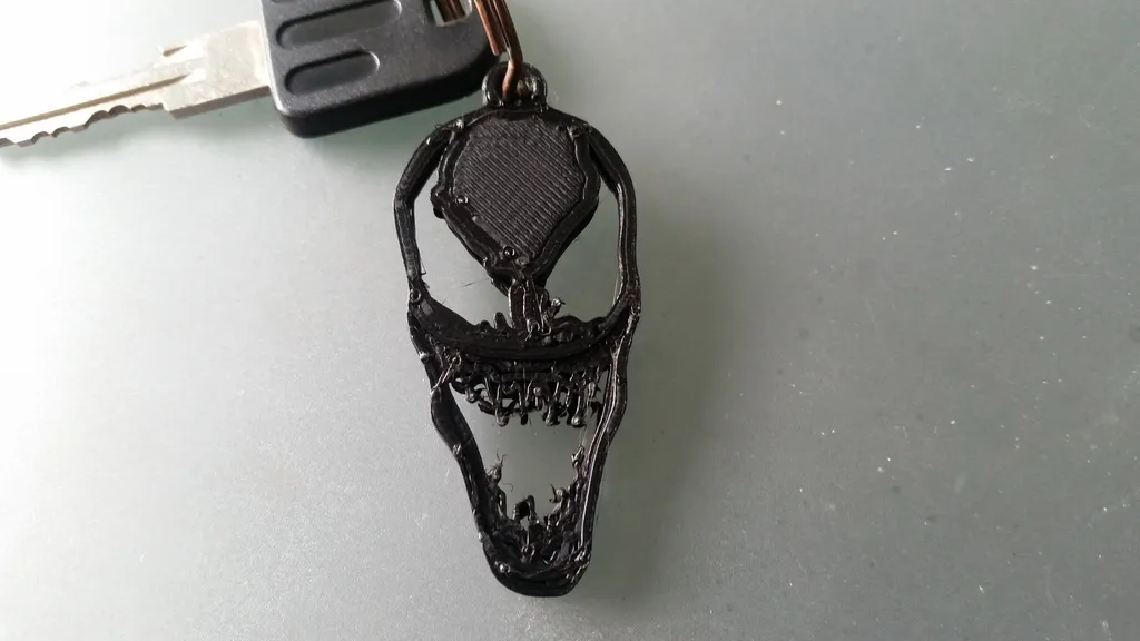 3D-Datei Minimalistischer Deadpool Schlüsselanhänger 🔑・Modell