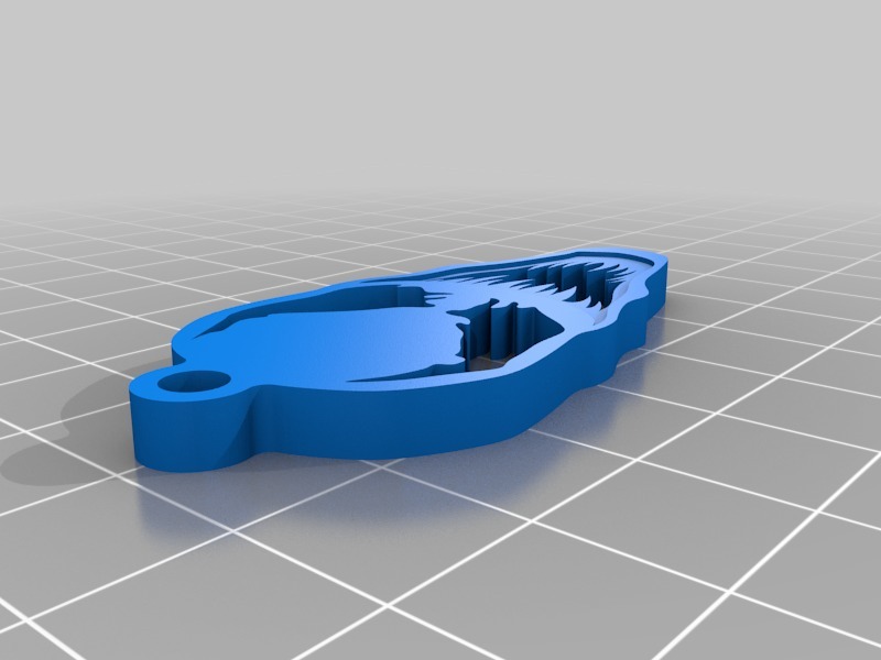 Miniatura 4 do modelo 3D Keychain Venom Minimal 