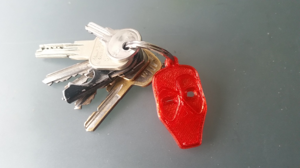 Miniatura 3 do modelo 3D Keychain Deadpool Minimal