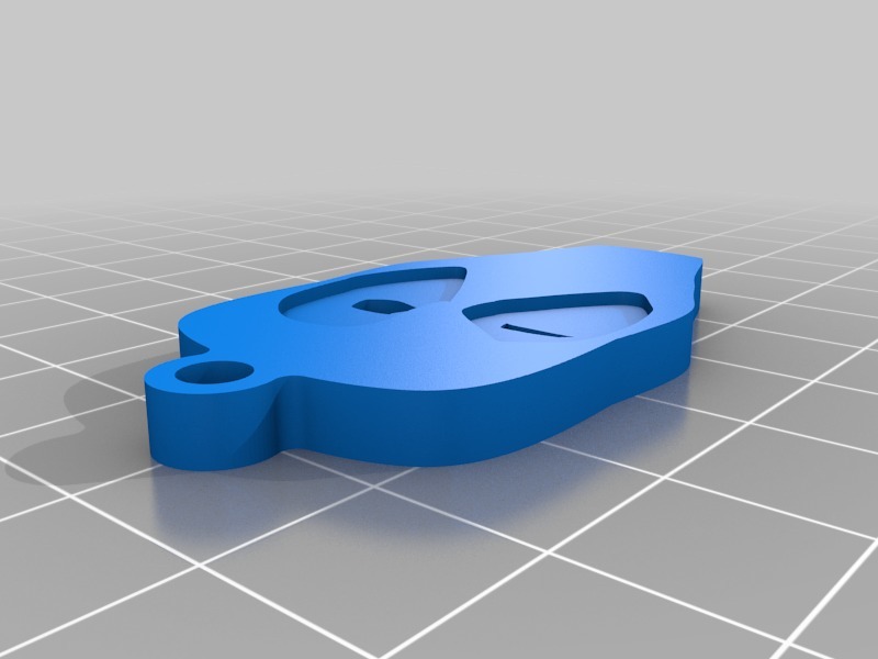 Miniatura 4 do modelo 3D Keychain Deadpool Minimal