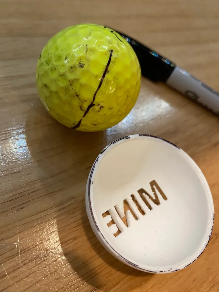 MingQiEven Stampo Per Marcare Palline Da Golf, Sagoma Di Precisione Per Rapsodo MLM2PRO, Con Ventosa Magnetica E Adesivo Incluso