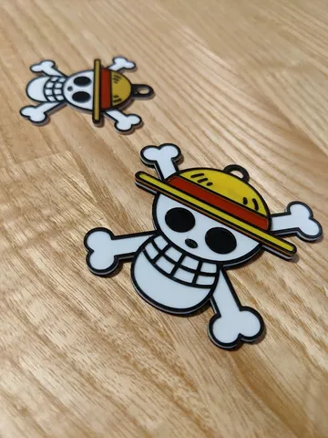 One Piece Straw Hat Keychain