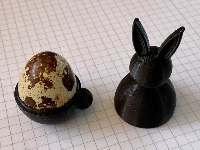 Easter bunny for quail eggs