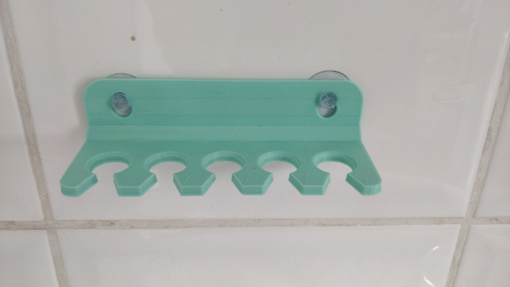 Toothbrush Holder (suction cups) by Gp2mv3 Download free STL model