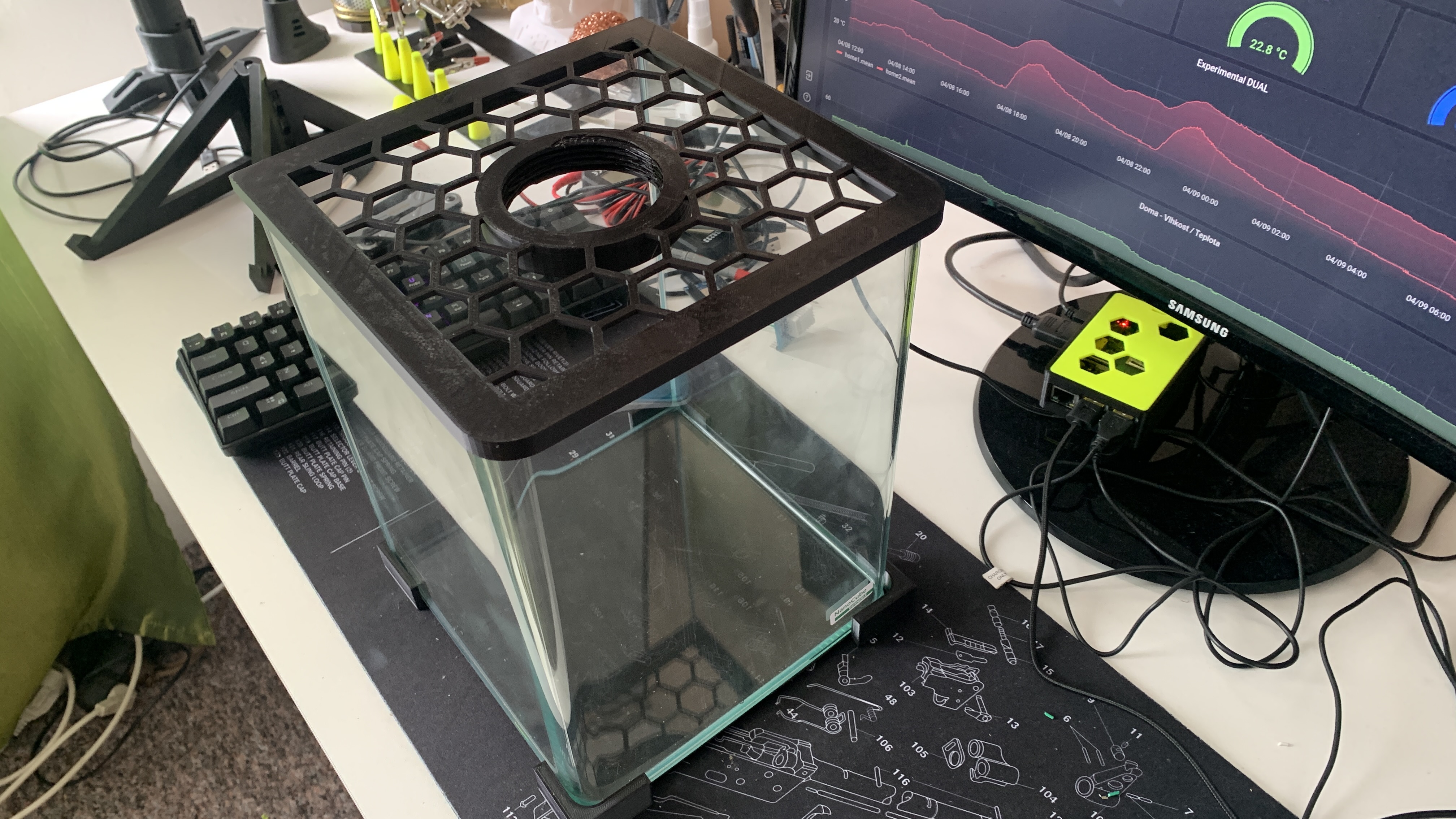 Dennerle NanoCube 10 L - Top full cover