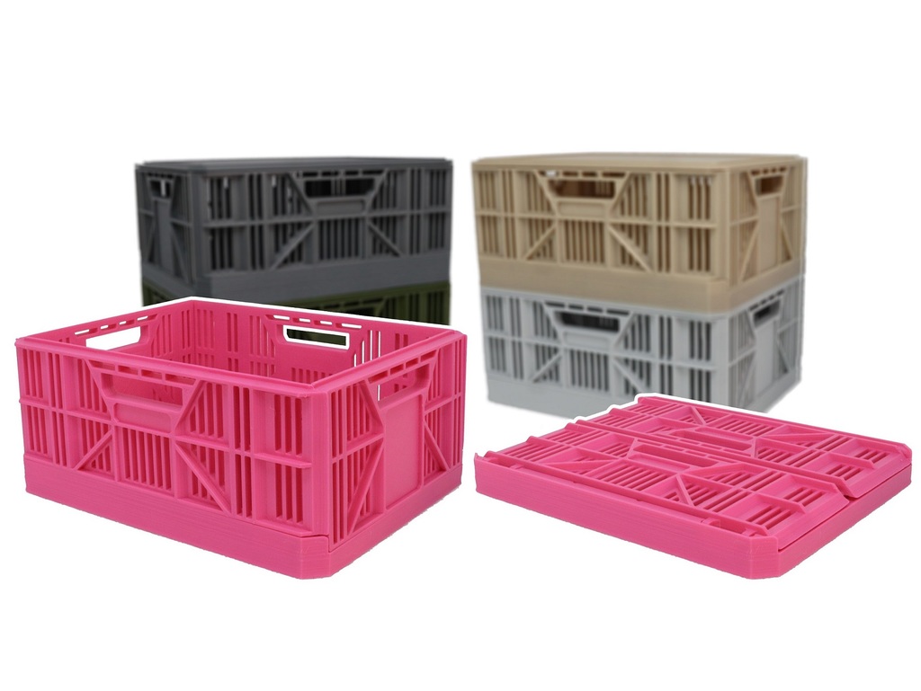 Miniature Collapsible Crate by electrosync, Download free STL model