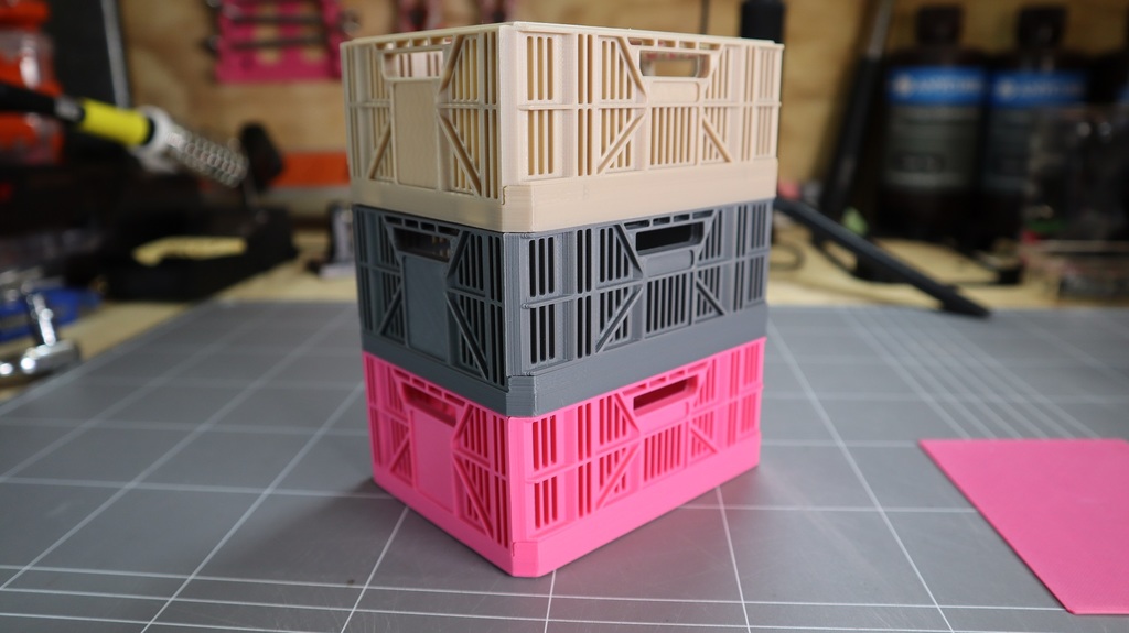 Miniatura 2 do modelo 3D Miniature Collapsible Crate