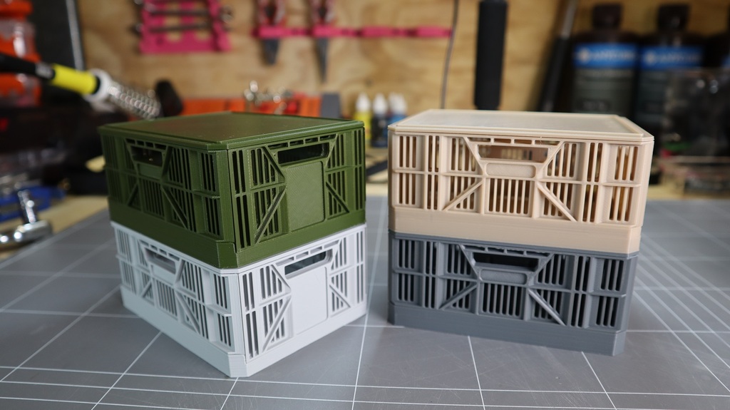 Miniatura 3 do modelo 3D Miniature Collapsible Crate