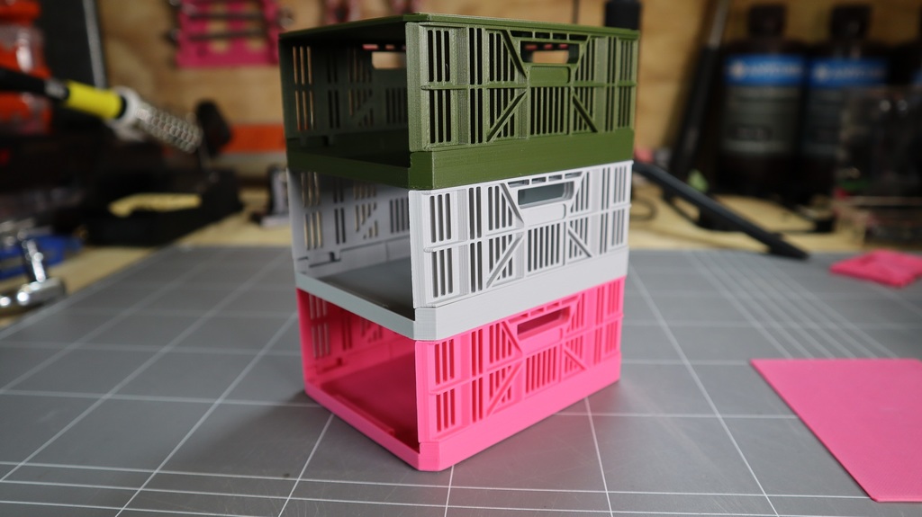 Miniatura 5 do modelo 3D Miniature Collapsible Crate