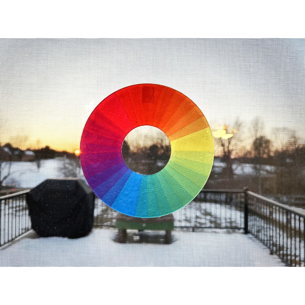 Stained Glass Rainbow Circle (Bambu AMS)