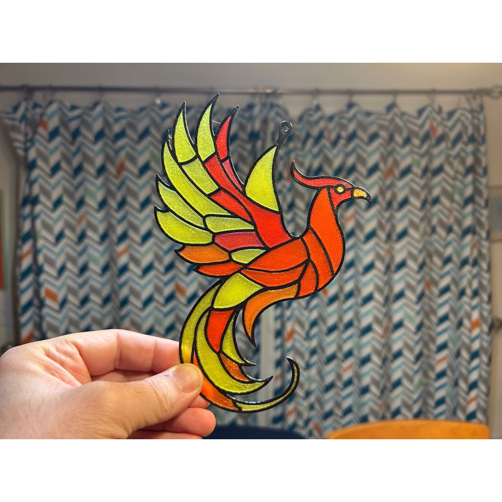 Stained Glass Phoenix (Bambu AMS)