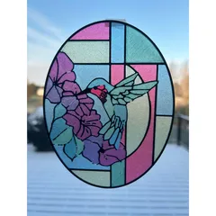 Stained Glass Hummingbird - (Bambu AMS Print)