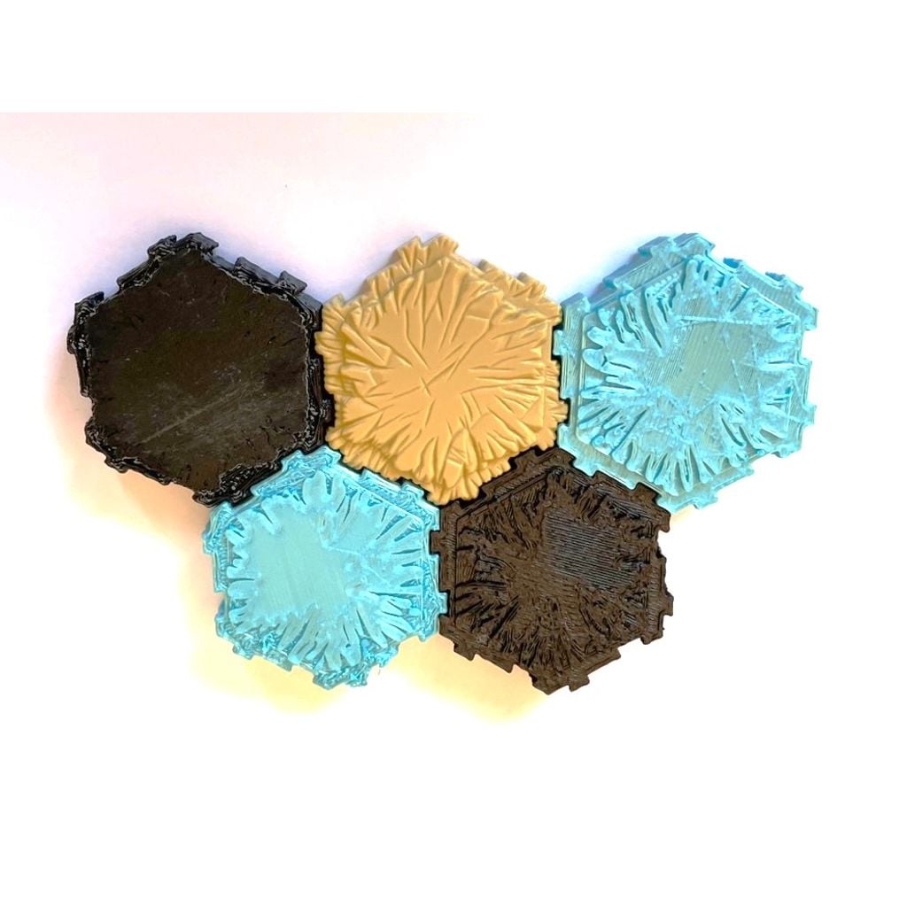 Interlocking Hex Terrain - Rocky