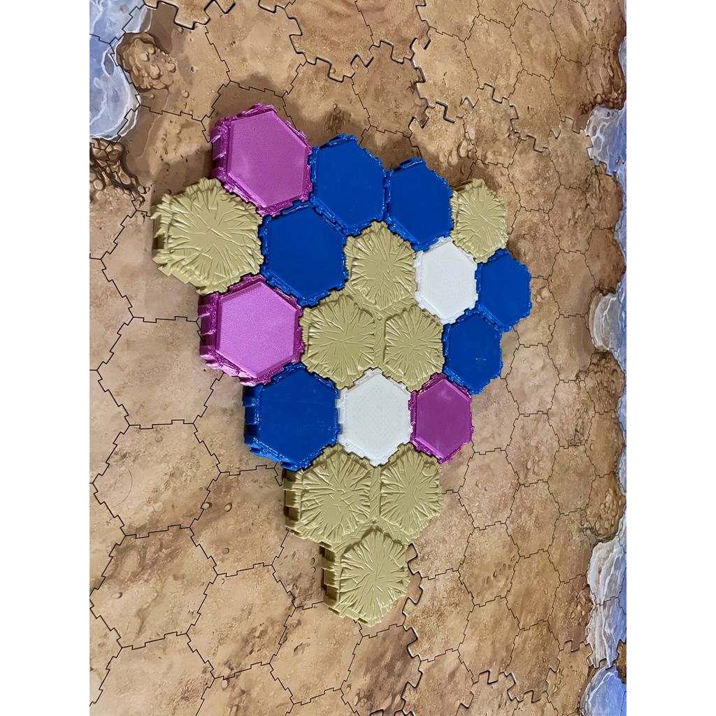 Miniatura 2 do modelo 3D Interlocking Hex Terrain - Plain