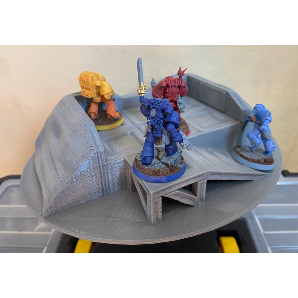 Miniatura 5 do modelo 3D Sci-Fi Gun Emplacement