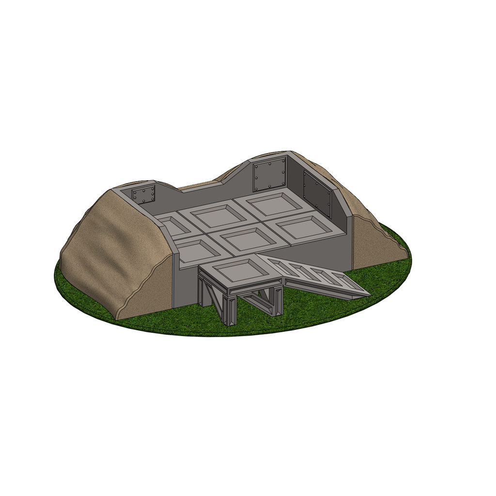 Miniatura 6 do modelo 3D Sci-Fi Gun Emplacement