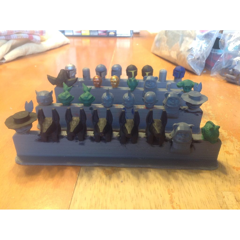 Paint Posts for Custom Brick Figure Heads and Helmets