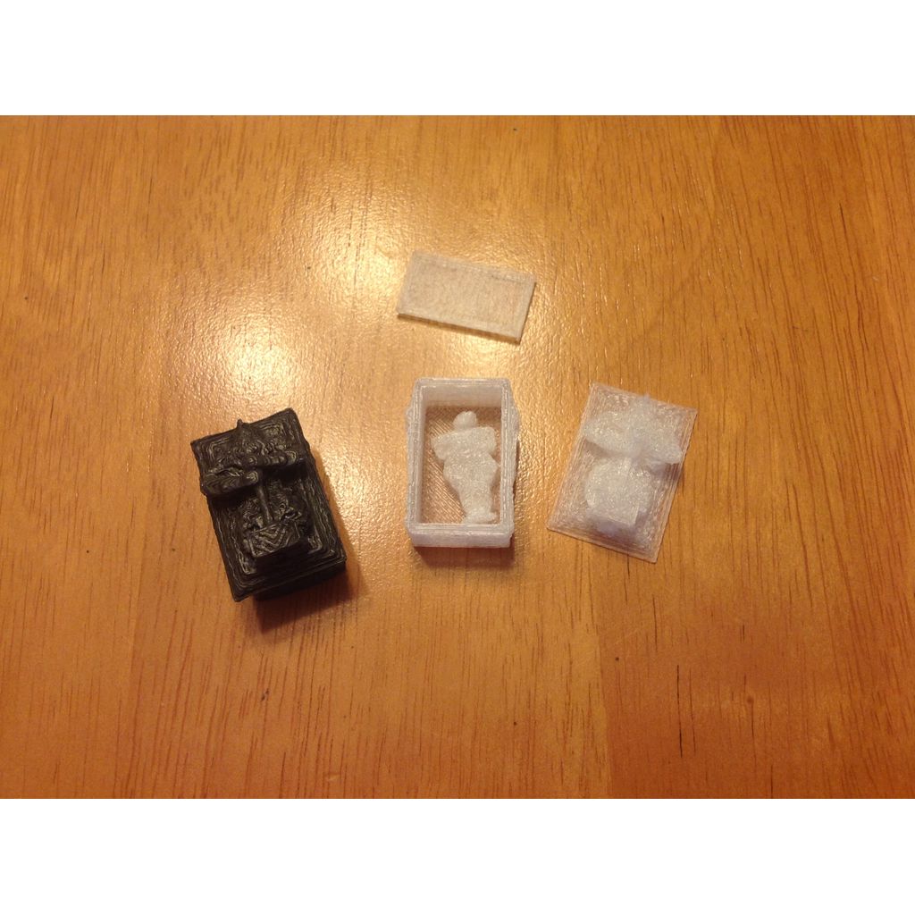 Dwarven Tomb / Crypt / Sarcophagus (Hollow) - Miniature Terrain