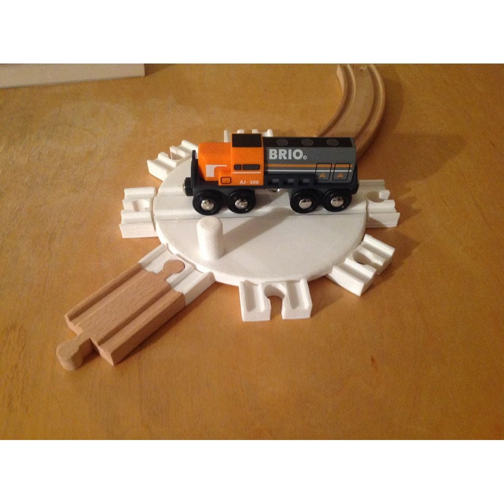 Wooden Train Turntable - 150mm table - Brio/Thomas