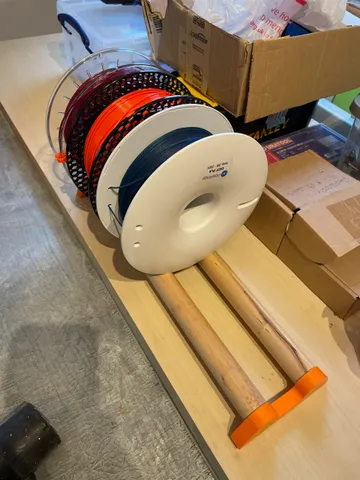 Filament spool storage rack