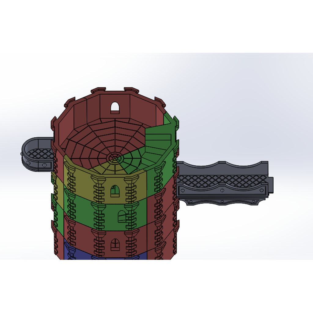 12-Sided Tower Accessory - Balcony