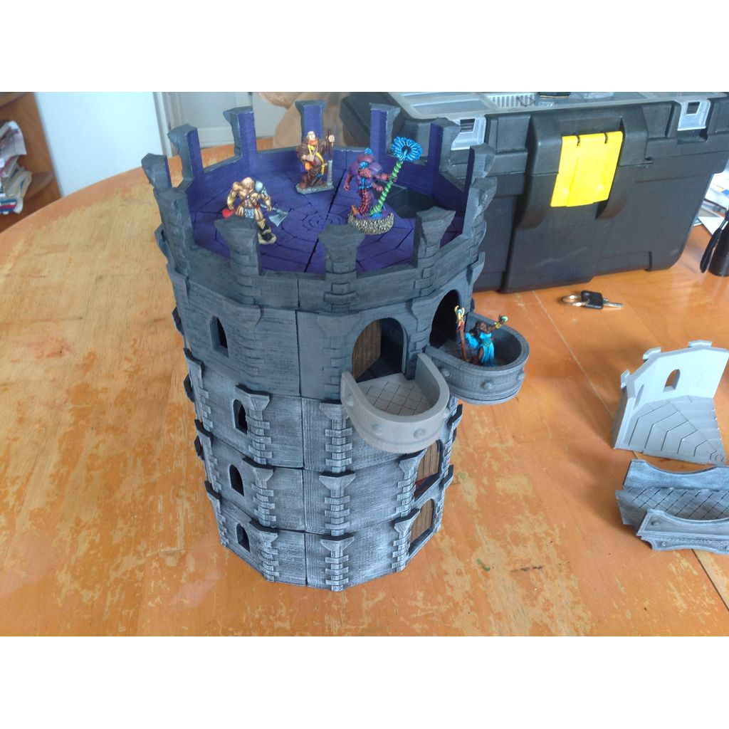 12-Sided Tower - Modular Miniature Terrain