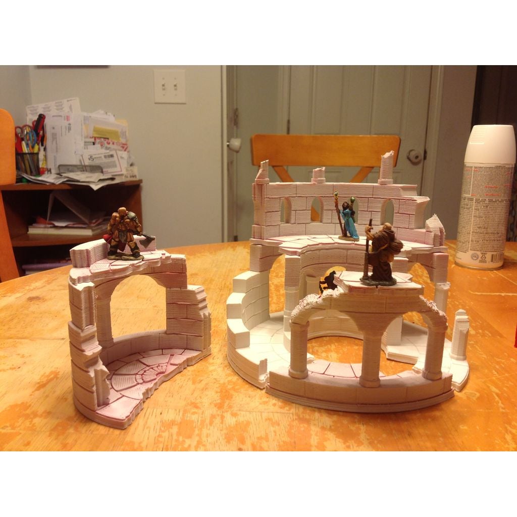 Ruined Tower - Miniature Terrrain