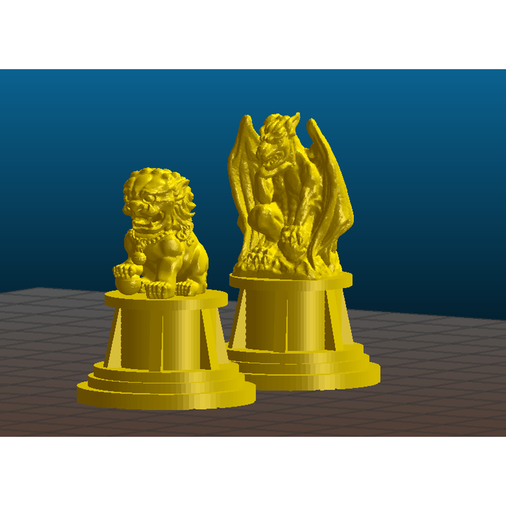 Gargoyle & Dragon statues - Miniature Terrain bits