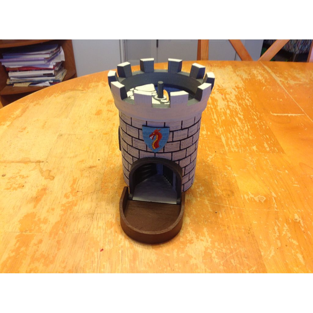 Dice Tower with Secret Chamber for Dice Storage II