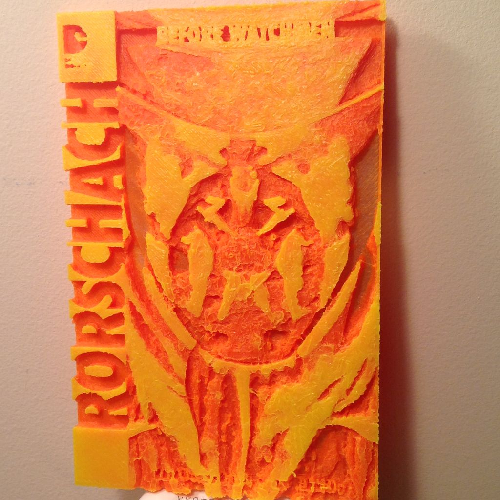 Comic Book Lithophane - Rorschach — thumbnail 2