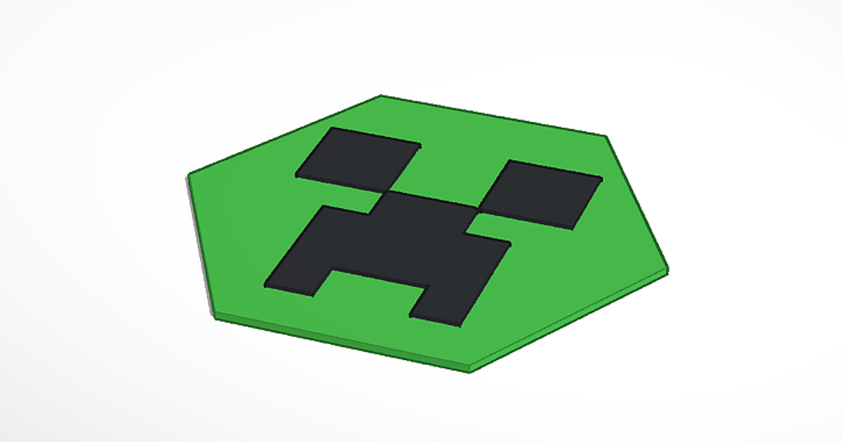 100HEX Project - Minecraft Creeper Face by stedipietro