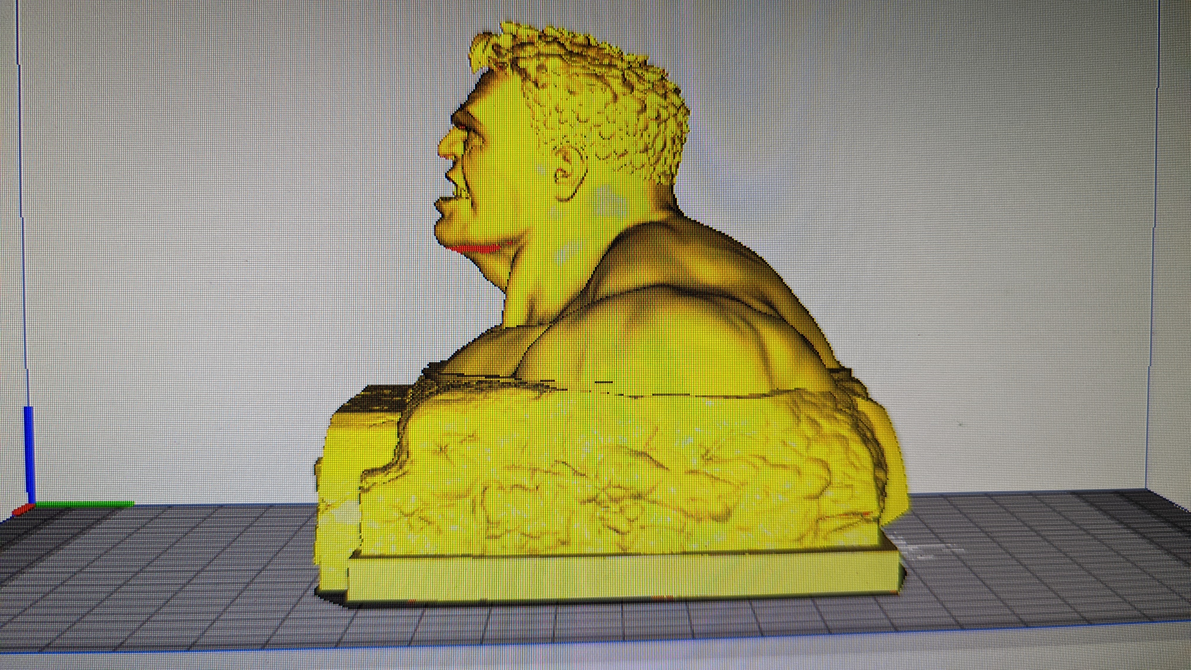 Miniatura 2 do modelo 3D Bust hulk sur socle