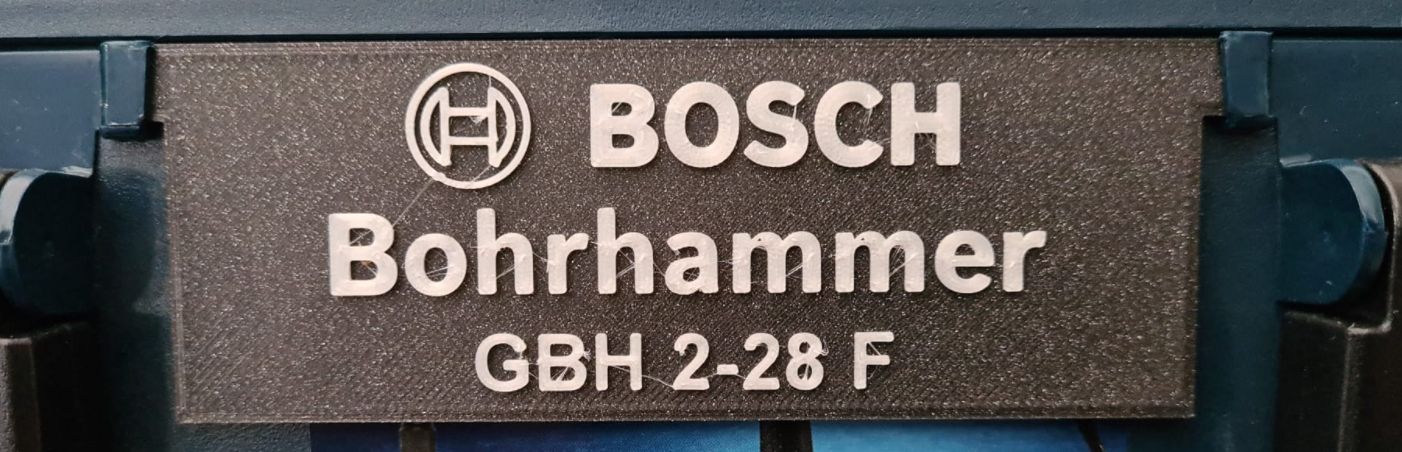 L-Boxx Label für Bohrhammer GBH 2-28 F